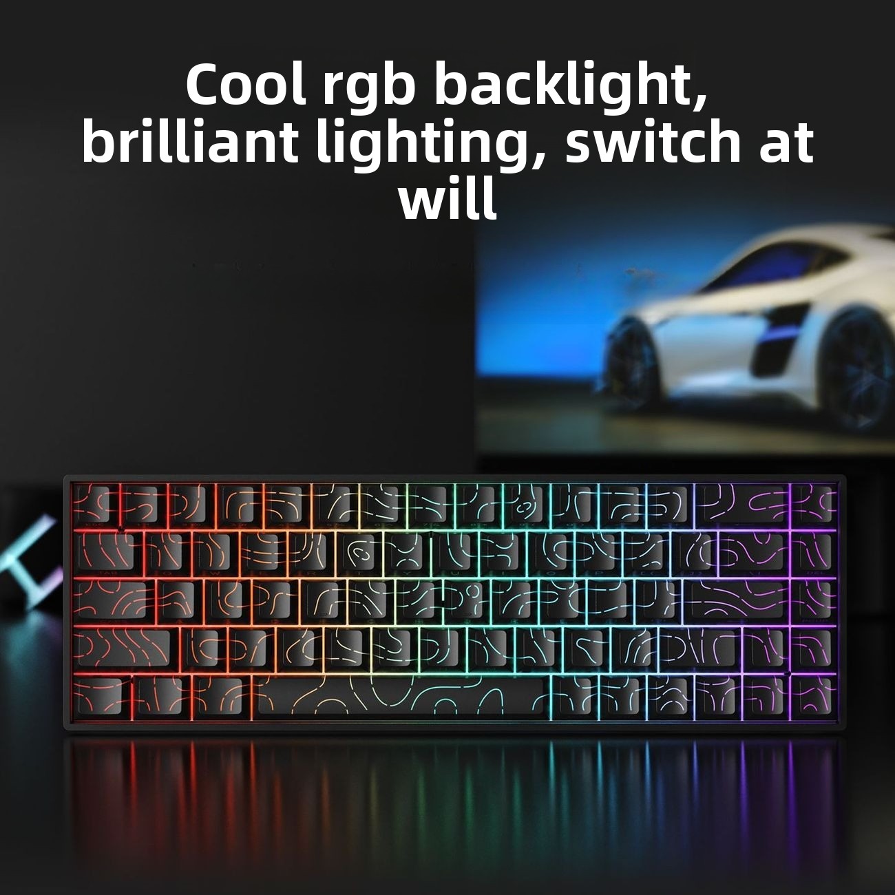 لوحة مفاتيح ميكانيكية لاسلكية  - مراجعة Keyboard Gaming Blue Switch وسعره