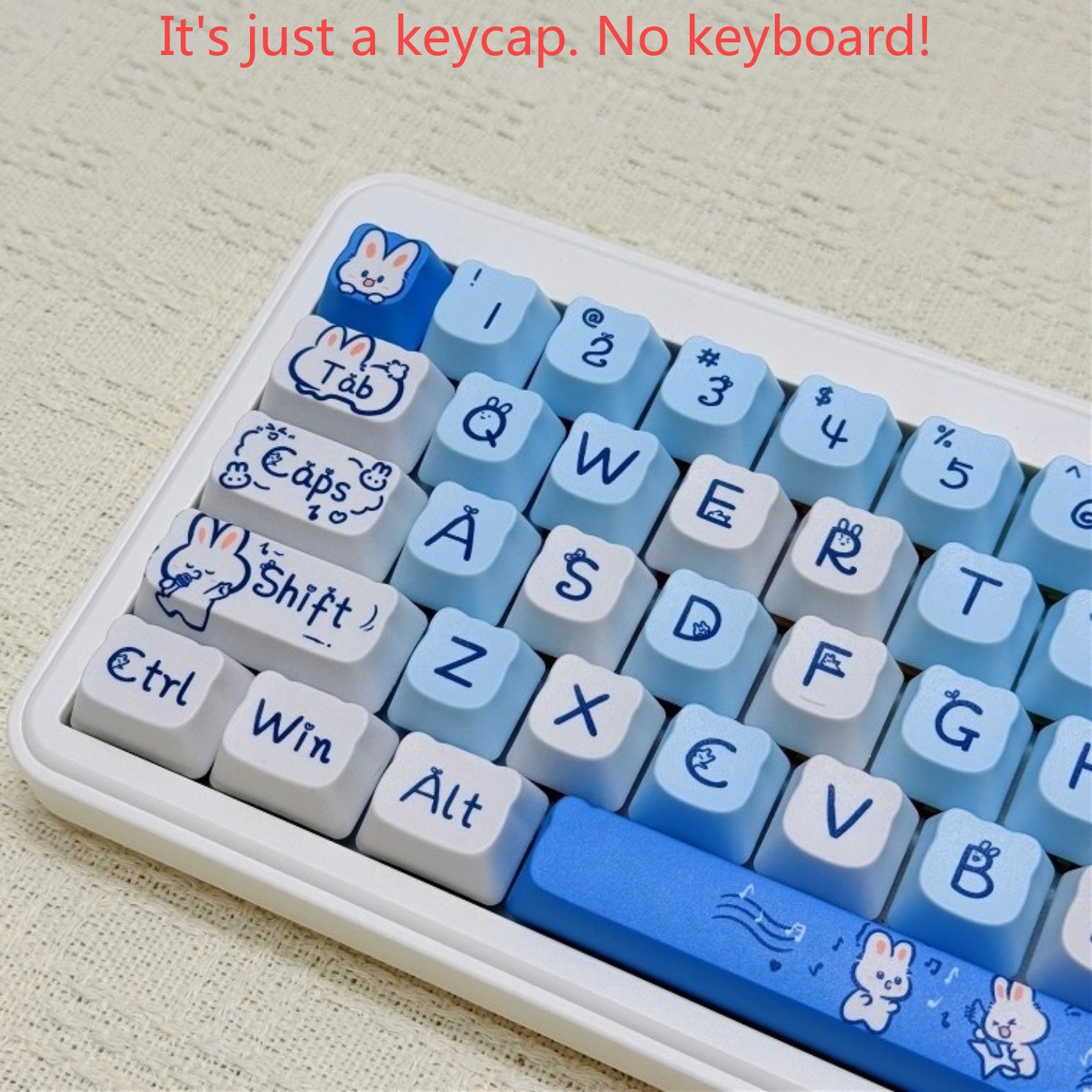 أغطية مفاتيح على شكل أرنب أزرق - مراجعة Keyboard Gaming Blue Switch وسعره