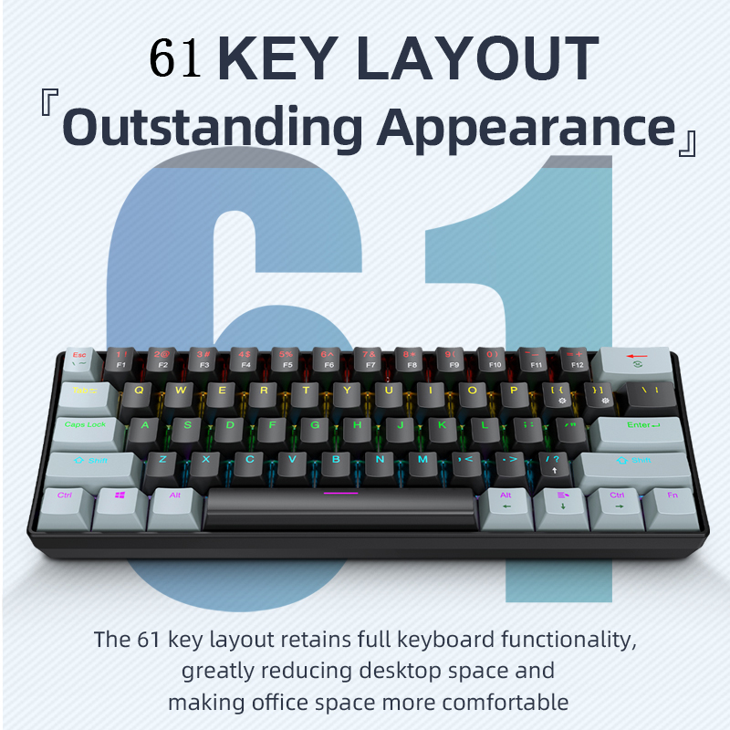 لوحة مفاتيح الألعاب الميكانيكي - مراجعة Keyboard Gaming Blue Switch وسعره