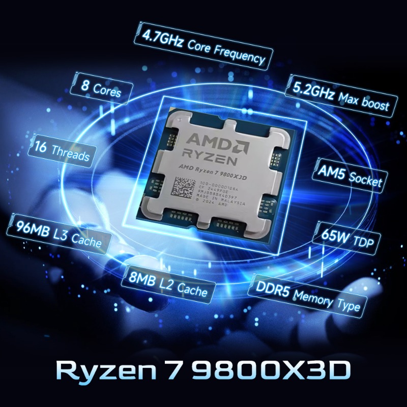معالج AMD Ryzen 7 9800X3D AM5  - مراجعة Amd Cpu Ryzen 7 وسعره